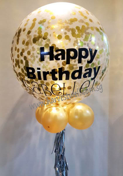 Personalized Birthday Jumbo Helium Latex Balloon